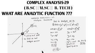analytic functions | what are analytic functions | Analytic functions on complex analysis ||