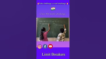 Maths challenge🔥||fake vs real challenges #limitbreakers #mathematicschallenge