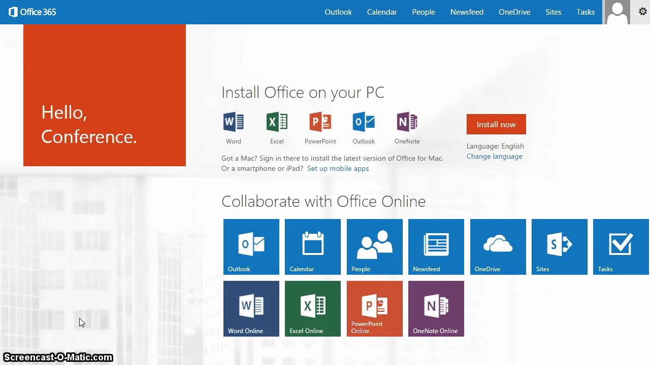 office 365 sign in