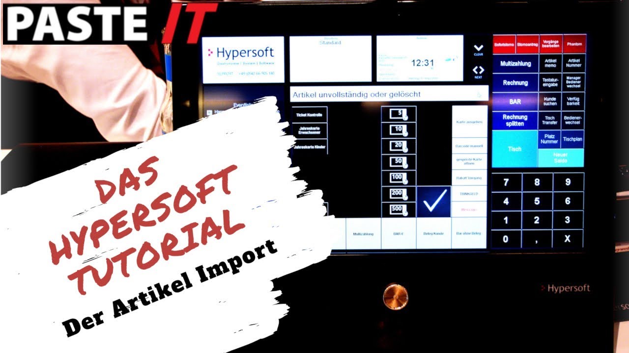 New Das Hypersoft - Tutorial : Der Artikel Import #Tipps #Gastronomie #Kassensystem #Kasse