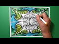 Daily Spiral Drawing #7 / Out of This World 3D Pattern / Relaxing Line Illusion / Coloring Therapy