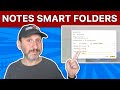 Using smart folders in mac notes