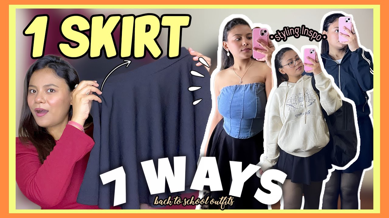 7 Days-7 Ways Of Styling My Meesho Skater Skirt | Meesho Pinterest Skater Skirt Styling