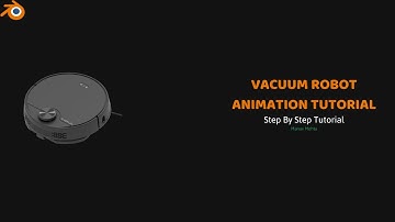 Vacuum Robot Animation Tutorial in Blender | Under 3 Minutes I Lets Animate #343