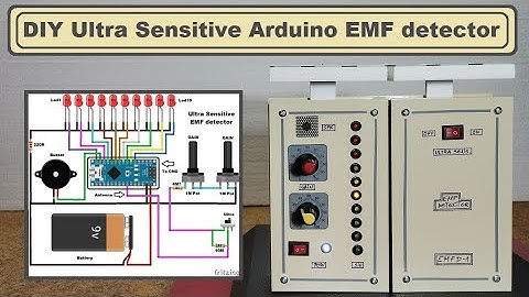 DIY ULTRA SENSITIVE Arduino EMF Electromagnetic field Detector
