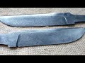 Как сделать дамасскую сталь / Ковка клинков из дамасской стали