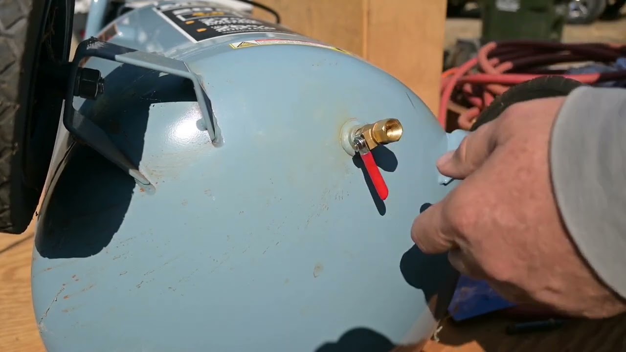Replacing The Drain Valve on The McGraw Air Compressor YouTube