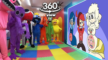 Rainbow Friends 360° - CINEMA HALL |Alphabet Lore But It