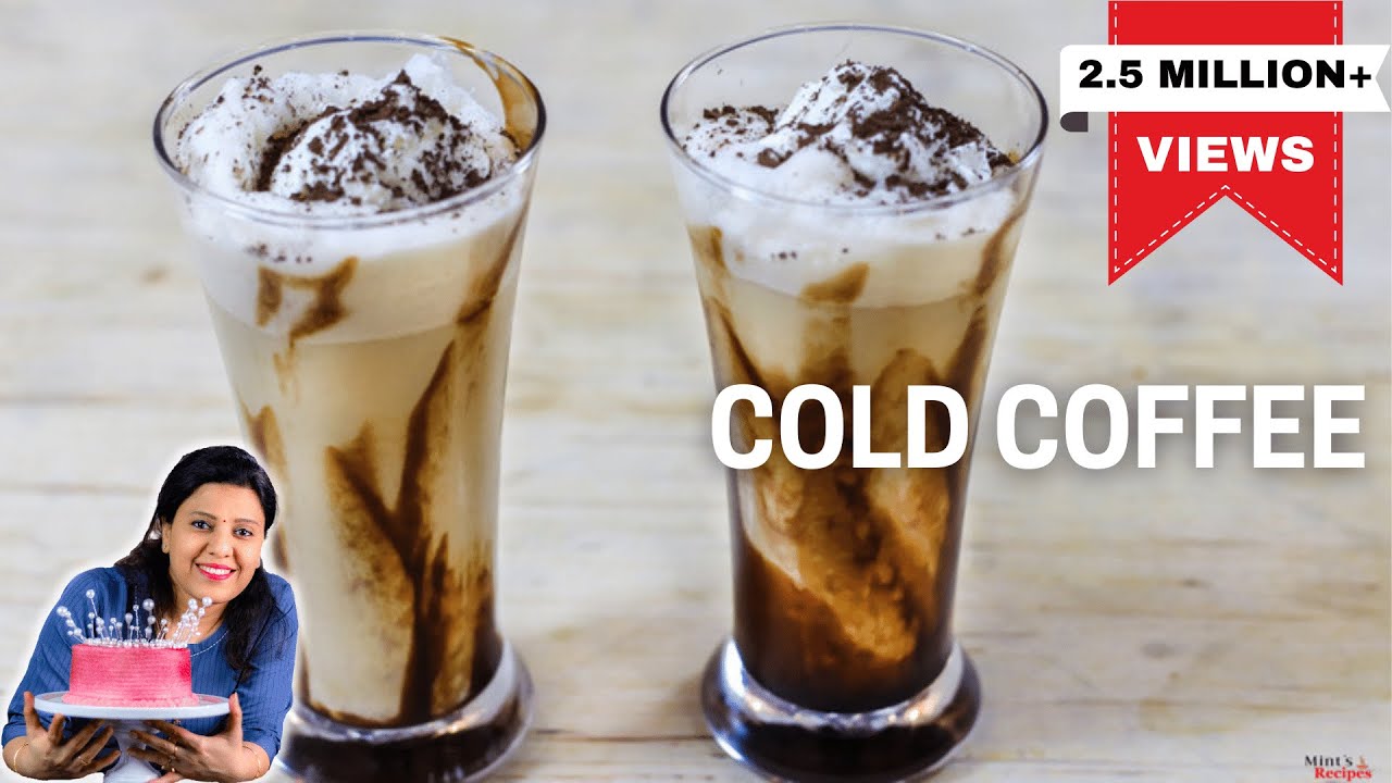 Cold Coffee With Ice Cream In Hindi - How To Make Cold Coffee - Iced Coffee  - Part-2 | MintsRecipes