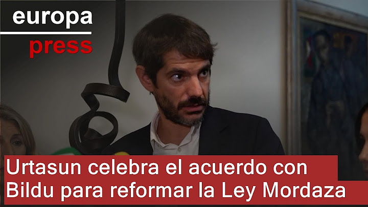 Urtasun celebra el acuerdo con Bildu para reformar la Ley Mordaza