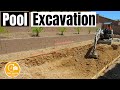 Pool excavation dig  timelapse  how to dig for a pool