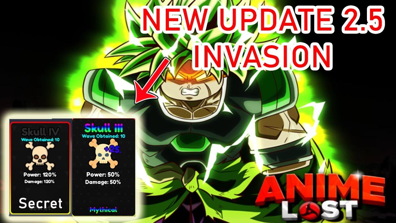 NEW *INVASION + RELICS* AND CODES! IN UPDATE 2.5 (Anime Lost