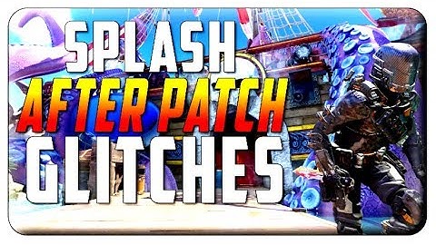 Bo3 splash glitches and hiding spots