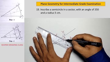 19 Inscribe a semicircle in a sector - Intermediate Plane Geometry
