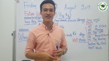 Episode 23 Future Simple tense ( WILL ) អនាគតកាលធម្មតា | Study English for free.