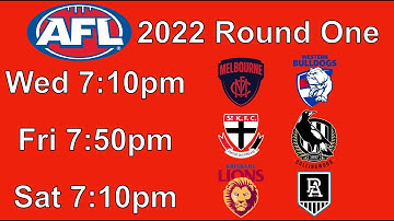 Analysing The 2022 AFL Round 1 Fixture