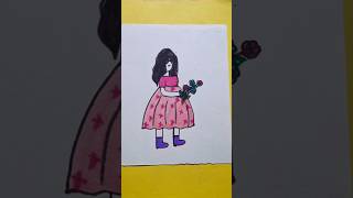 Girl Art 🎨 🙍‍♀️#shortsfeed #art #drawing #artwork #girl