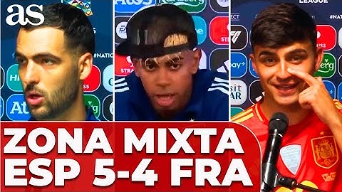 LAMINE YAMAL, PEDRI y MIKEL MERINO hablan tras el ESPAÑA 5 - FRANCIA 4