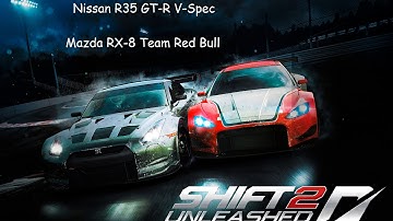Shift 2 Unleashed - Nissan R35 GT-R & Mazda RX-8 Team Red Bull (Music Video)
