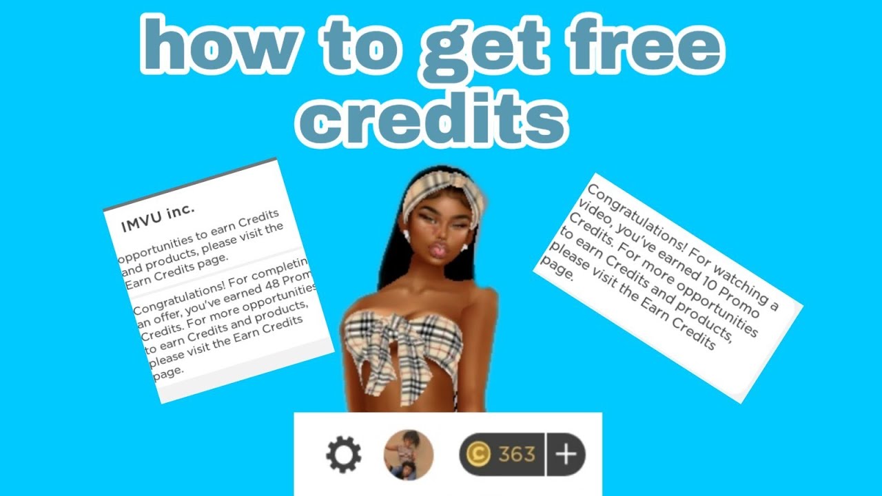 How to get free credits//mya's vu💖[imvu gameplay]