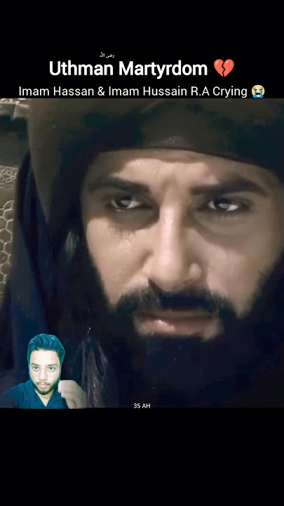 Uthman Martyrdom 💔 Imam Hassan & Imam Hussain Crying 😭 #shorts #usman #imamhussain #imamhassan