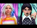 Wednesday Addams and Enid make DIY for school - Best #shorts