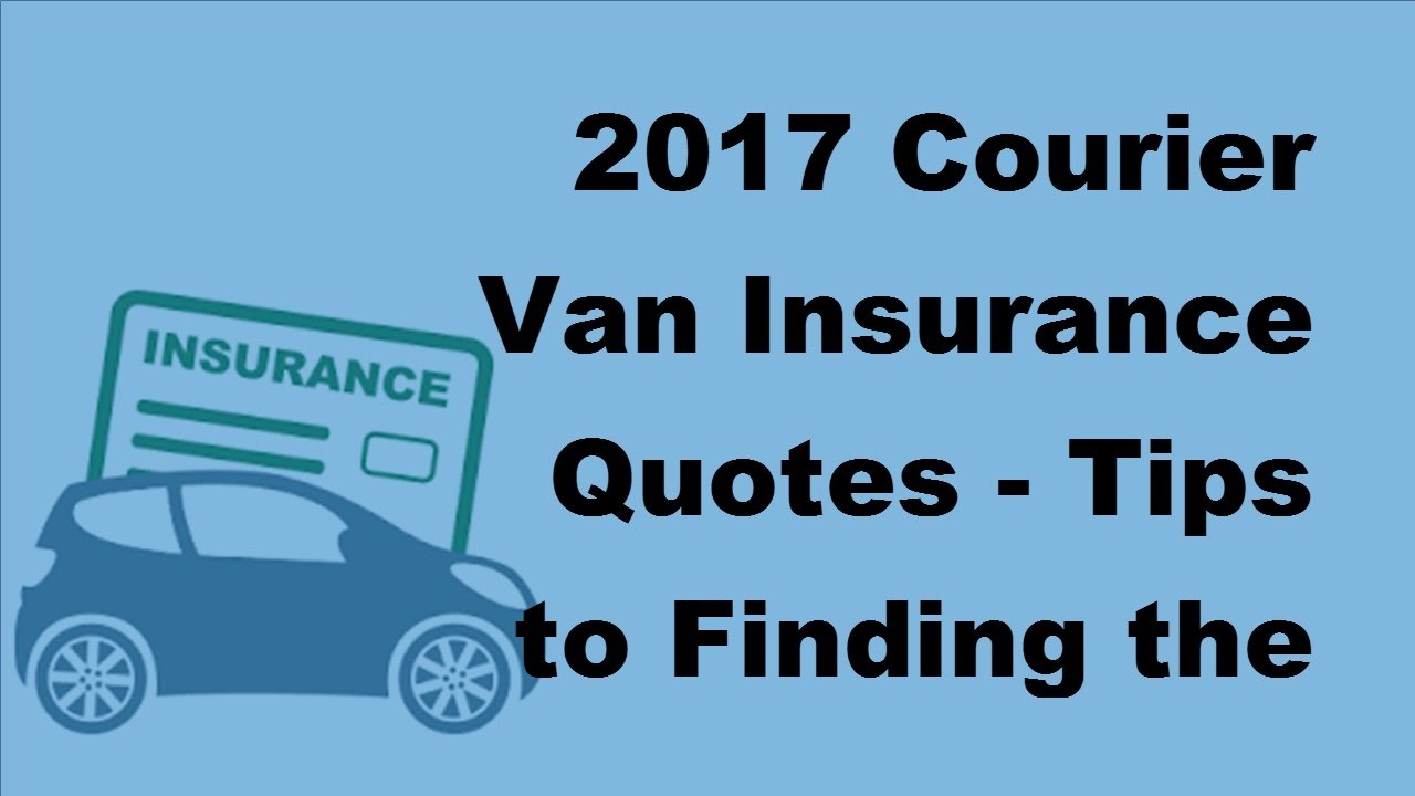 cheap courier van insurance