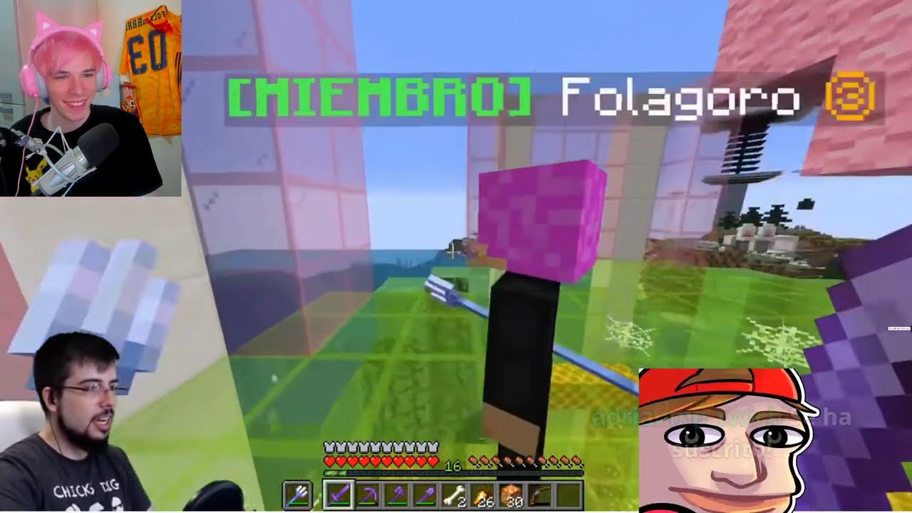 Folagor Reacciona ELITECRAFT 2 LOS PIBES VS LAS PIBAS