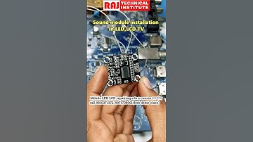 ￼ audio card कैसे लगाएँ | led tv sound problem | led tv repairing course | led tv repairing