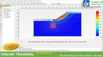 [Plaxis 2D] - Kè Bờ dạng Mái Nghiêng. Gia cố chân bằng Đá Hộc trên nền Cọc Tre | @NGUYENQUOCTOI