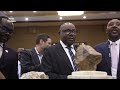 Prime Minister Justin Nsengiyumva tours Rwanda Mining exhibition