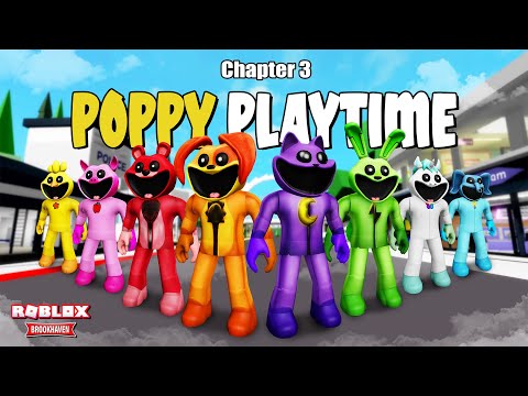 Aku Membuat Poppy Playtime Chapter 3 Di Brookhaven WId - Roblox