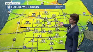 Cooling down today with lots of sunshine in Mid-Michigan