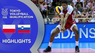 POLAND vs. SLOVENIA - Highlights Men | Volleyball Olympic Qualification 2019