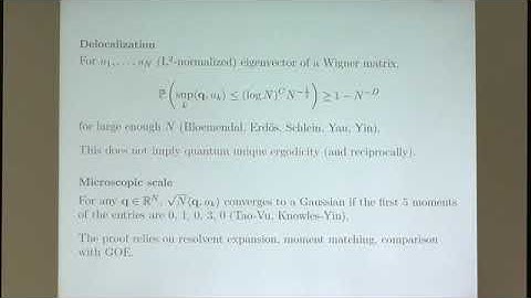 Paul Bourgade | From the mesoscopic to microscopic scale in random matrix theory