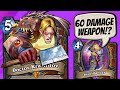 60 DAMAGE GOREHOWL!! Insane BIG Steeldancer Warrior Absurdity! | Scholomance Academy | Hearthstone