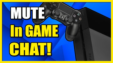 How to MUTE in Game Voice Chat on PS4 Console (Fast Method)