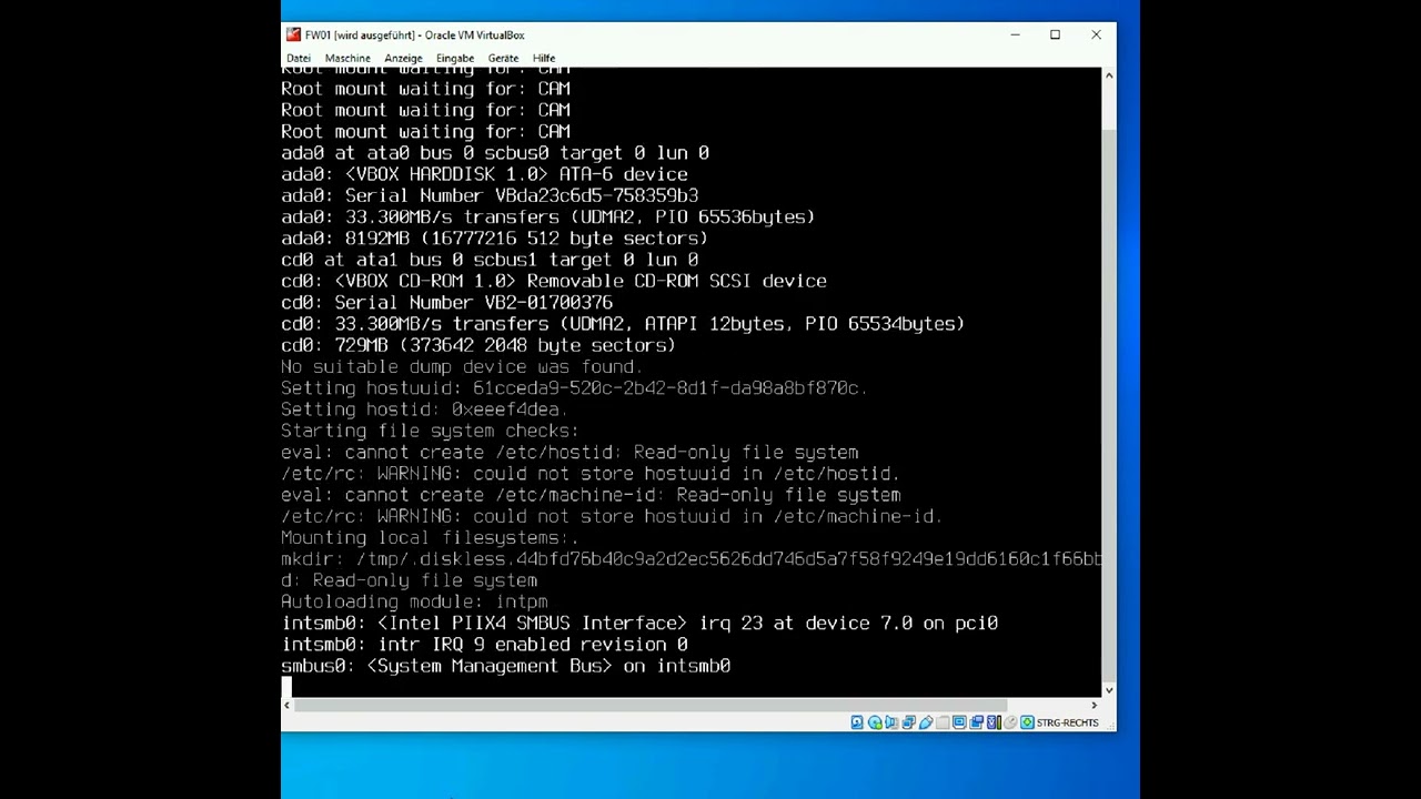 BSD-Not enough space disk