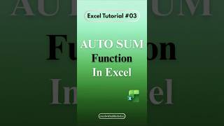 Excel AutoSum Shortcut (Alt + =) | Save Time in Excel Like a Pro ⚡ #shorts #excel