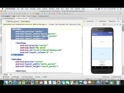 Java - Setup space occupied by each element | Hangman Android App