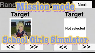 Mission mode at School Girls Simulator!