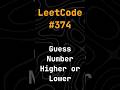 374. Guess a number in 60 seconds! #Shorts #algorithms #leetcode #python