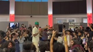 Tyler The Creator Speaks to the class of 2026 at Hawthorne High School and Gifts Them IPads 