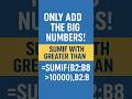 ⚡ SUMIF = Instant Excel Magic ✨Stop typing totals manually – let Excel do it for you! 📊🔥 #sumif