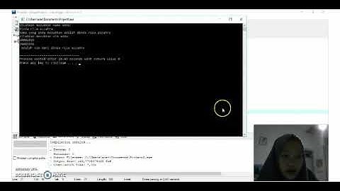 Cara Membuat Program di DEV C++ Dengan Bahasa Pemrogram C Yang Dapat Menerima Input Nama dan Nim