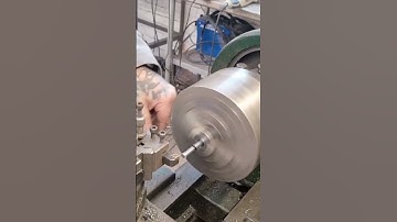 How I make bolts Antique Atlas Lathe full video on my channel #engineering #bike #metalwork #shorts