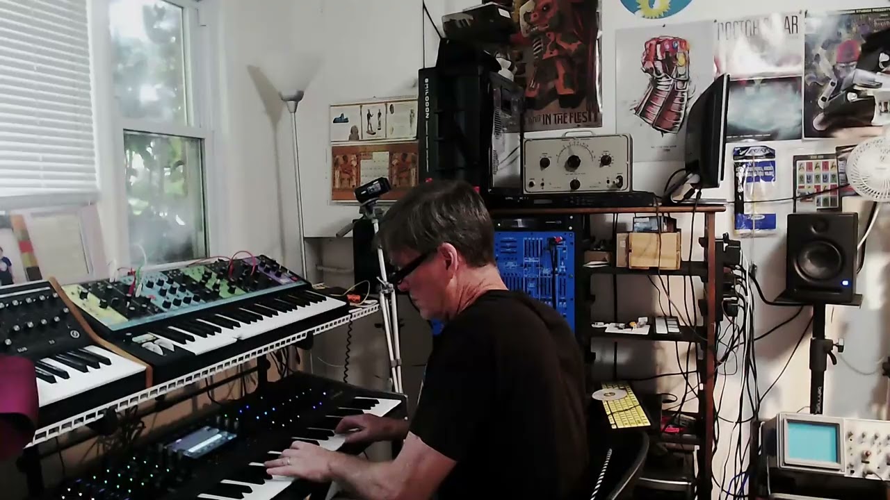 Playing a new composition on the Akai VX90 - YouTube