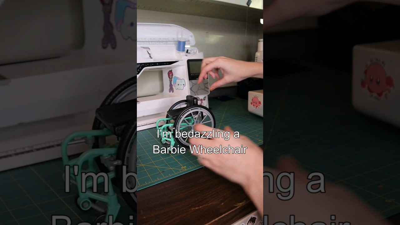 Bedazzling a Barbie Wheelchair!