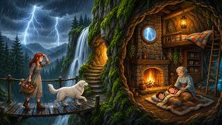 A Quite Rainy Day 🌿 Cozy Grandmas Cave | Ghibli Style Video