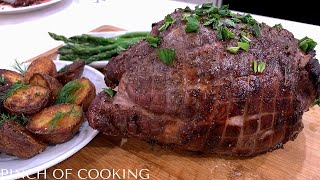 Leg of Lamb Roast with Pomegranate, Garlic & Mint - easter passover